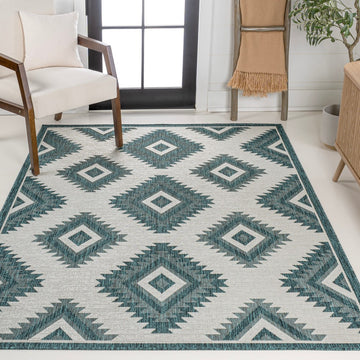 Lior Geometric Moroccan Diamond Area Rug